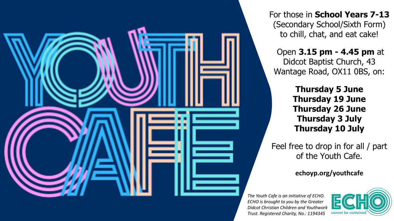 Youth Cafe - Flyer (June & Jul